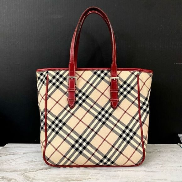 BURBERRY Nova Check Blue Label Handbag 👜 - Picture 4 of 15